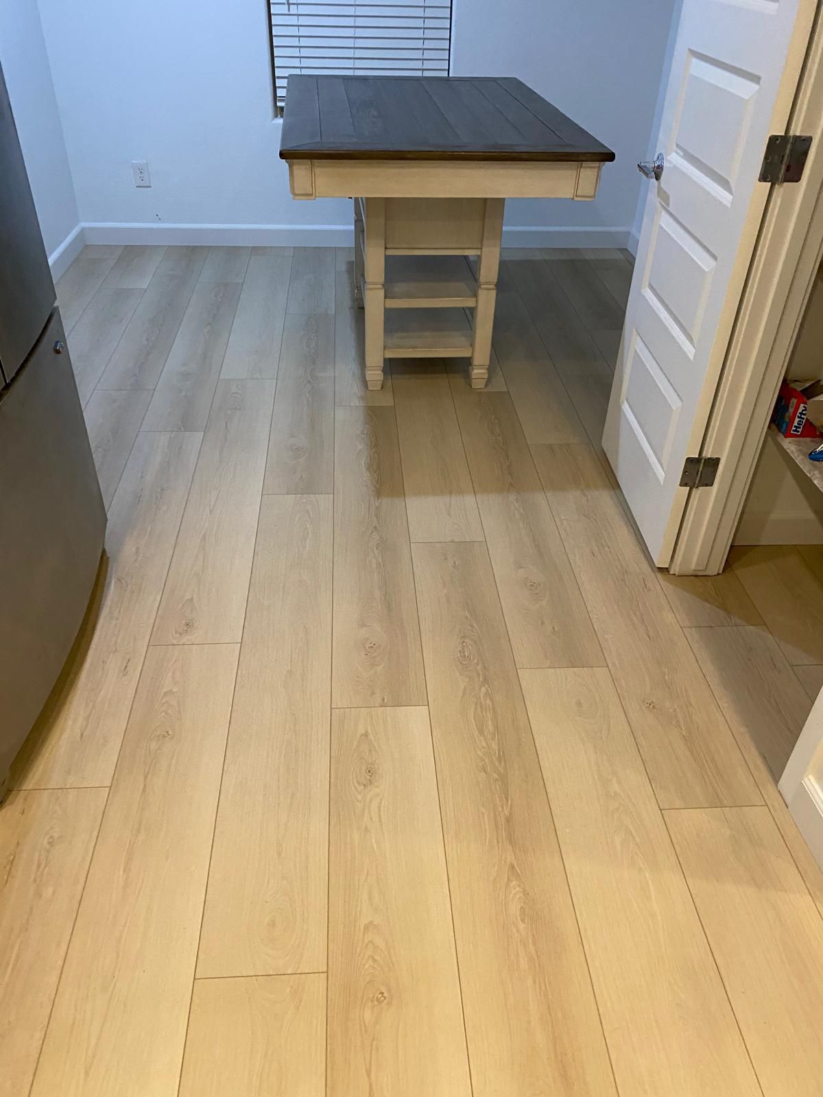After: new dining room flooring